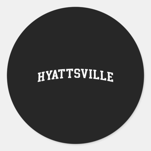 Sticker Rond Hyattsville  (Devant)