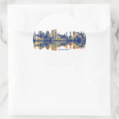 Sticker Rond Hyderabad Skyline (Sac)