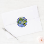 Sticker Rond HYDRANGEA BLUE ~ Scellers/Stickers Enveloppe (Enveloppe)