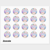 Sticker Rond Hydrangea : La gratitude grandit ici (Feuille)