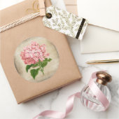 Sticker Rond Hydrangea Rose (Cadeaux)