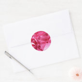 Sticker Rond Hydrangea rose (Enveloppe)
