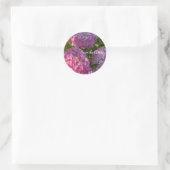 Sticker Rond Hydrangeas roses (Sac)