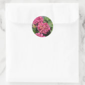 Sticker Rond Hydrangeas roses (Sac)