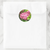 Sticker Rond Hydrangeas roses saisissants (Sac)