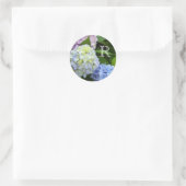 Sticker Rond Hydrangées florales florales florales (Sac)
