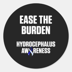 Sticker Rond Hydrocéphalie Survivant Guerrier de sensibilisatio