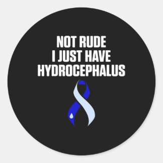 Sticker Rond Hydrocéphalie Survivant Guerrier de sensibilisatio