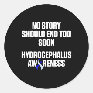 Sticker Rond Hydrocéphalie Survivant Histoire Guerrier de sensi