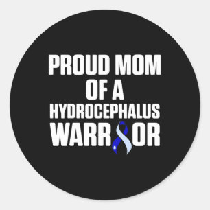 Sticker Rond Hydrocéphalie Survivant Mère de sensibilisation Gu