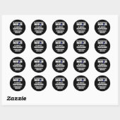 Sticker Rond Hydrocéphalie Survivant Source Sensibilisation Gue (Feuille)