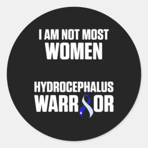 Sticker Rond Hydrocéphalie Survivante La plupart des femmes