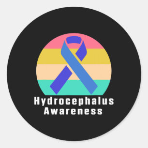 Sticker Rond Hydrocéphalie Survivante Médicale Sensibilisation