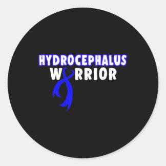 Sticker Rond Hydrocéphalie Survivor Empêcher le guerrier de sen