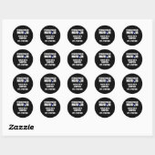 Sticker Rond Hydrocéphalie Survivor Feature Sensibilisation Gue (Feuille)