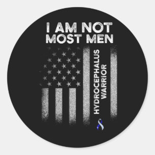 Sticker Rond Hydrocéphalie Survivor La plupart des hommes