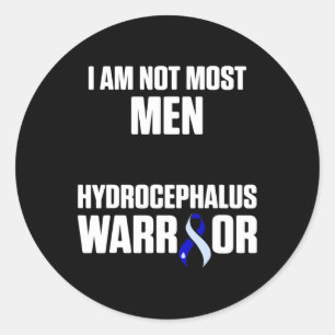 Sticker Rond Hydrocéphalie Survivor La plupart des hommes