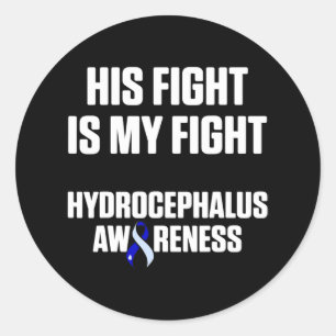 Sticker Rond Hydrocéphalie Survivor Lutte de sensibilisation Gu