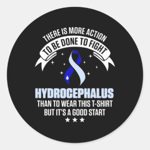 Sticker Rond Hydrocéphalie Survivor Porter la sensibilisation G