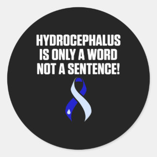 Sticker Rond Hydrocéphalie Survivor Word Awareness Guerrier