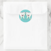 Sticker Rond Hygiéniste dentaire (Sac)