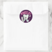 Sticker Rond Hygiéniste dentaire (Sac)