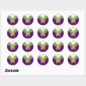 STICKER ROND HYPER BUTTERFLY (Feuille)