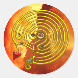 STICKER ROND HYPER LABYRINTH