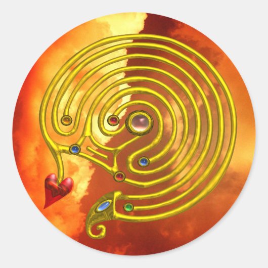 STICKER ROND HYPER LABYRINTH (Devant)