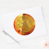 STICKER ROND HYPER LABYRINTH (Enveloppe)