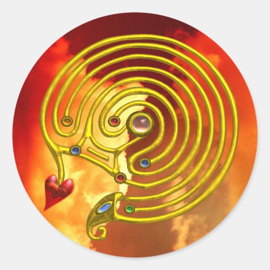 STICKER ROND HYPER LABYRINTH (Devant)