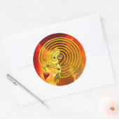 STICKER ROND HYPER LABYRINTH (Enveloppe)