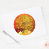 STICKER ROND HYPER LABYRINTH (Enveloppe)