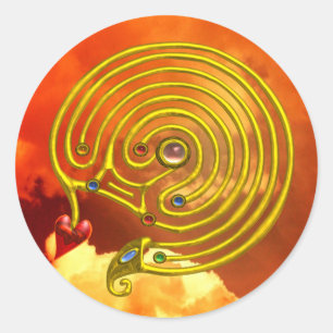 STICKER ROND HYPER LABYRINTH