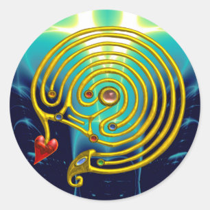 STICKER ROND HYPER LABYRINTH