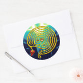 STICKER ROND HYPER LABYRINTH (Enveloppe)