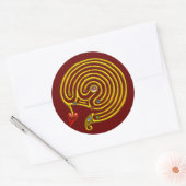 STICKER ROND HYPER LABYRINTH (Enveloppe)