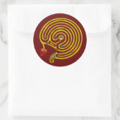 STICKER ROND HYPER LABYRINTH (Sac)