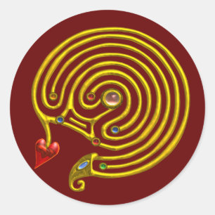 STICKER ROND HYPER LABYRINTH