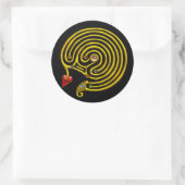 STICKER ROND HYPER LABYRINTH (Sac)