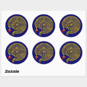 STICKER ROND HYPER LABYRINTH (Feuille)