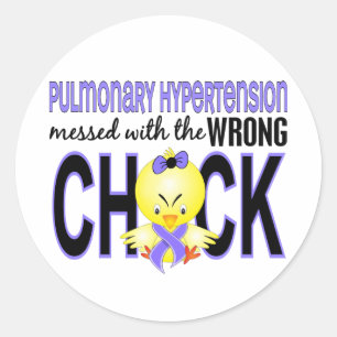 Sticker Rond Hypertension Pulmonaire Messagée Avec Un Mauvais P