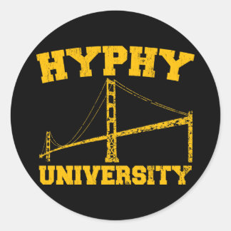 Sticker Rond Hyphy University zone de yay