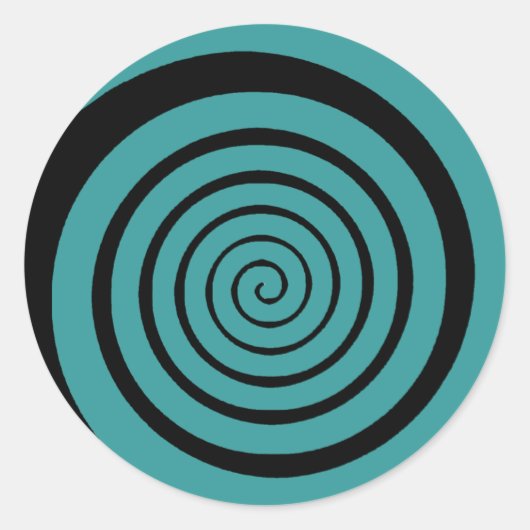 Sticker Rond hypnotic spiral (Devant)