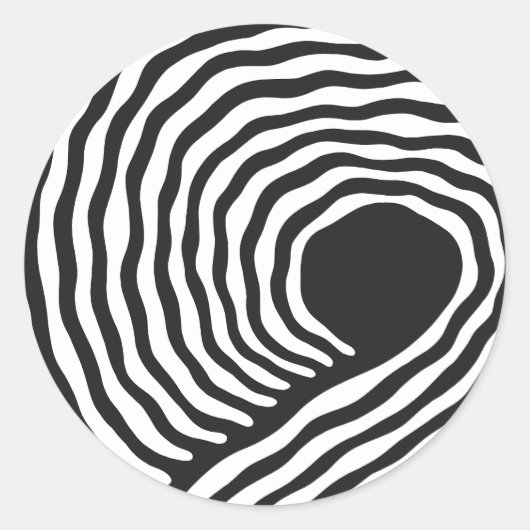 Sticker Rond Hypnotic Wave (Devant)