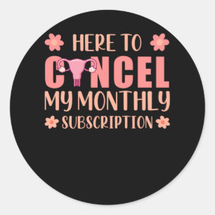 Sticker Rond Hystérectomie Support Uterus Removal Survivant