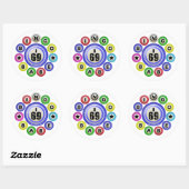 Sticker Rond I69 Bingo Babe (Feuille)
