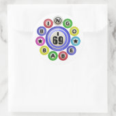 Sticker Rond I69 Bingo Babe (Sac)