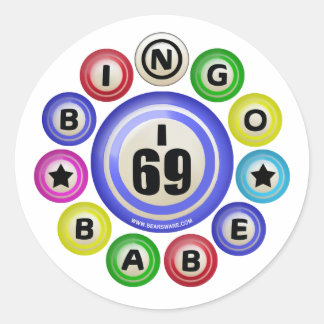 Sticker Rond I69 Bingo Babe