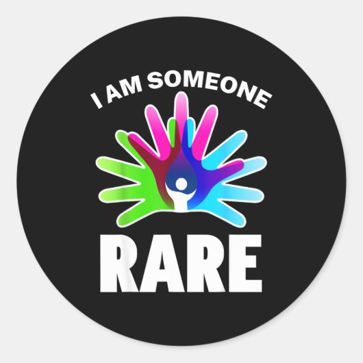 Sticker Rond I Am Someone Rare Disease Awareness - Rare Disease (Devant)